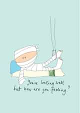 hospital feeling Get Well Card 15755 created by Blood Bath Cards