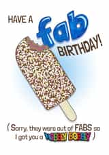 Have a Fab Icecream birthday card created by @2Fs Design