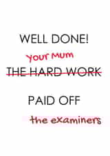 exam graduation Exams Card 9101 created by Pack a Punch Designs