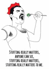 Festive Queen Christmas Card 9327 created by Georgina Thorne