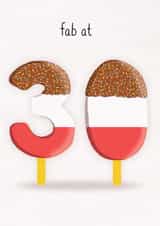 thirty thirtieth Birthday Card 14715 created by All The Best