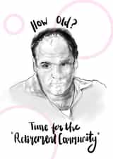 Sopranos birthday card Age jokes card Card 39773 created by Axel Illustrations