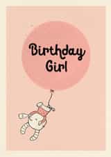 Cute Birthday Card - For Her - Rabbit created by Cathy Haworth