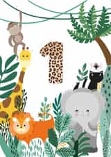 safari jungle Birthday Card 11023 created by AK Designs