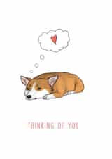 corgi condolence Thinking of you Card 13384 created by Beth Goodwin