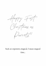 1st christmas parents Christmas Card 13550 created by Chloe Anderson