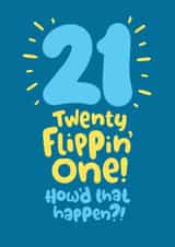 21st Birthday Card For Him created by Pink wink