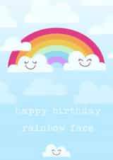 happybirthday rainbowface Card 33222 created by Elodie Bee Designs