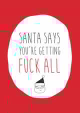 funny rude Christmas Card 15303 created by Dirty Girtie