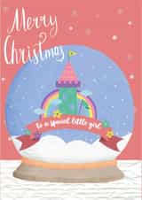 castle rainbow Christmas Card 13753 created by Lukanna Designs