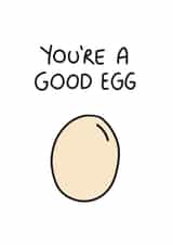 good egg Congratulations Card 39961 created by Hannah Can't Draw