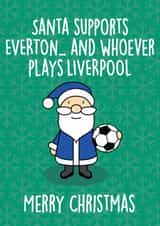 Everton Football Fan Christmas Card created by Thirty Mussels