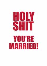 rude - red wedding day 'You're married!' created by Charlotte Dreyer