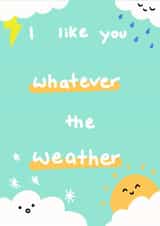 weather cute Anniversary Card 9845 created by Peach Panda Studio
