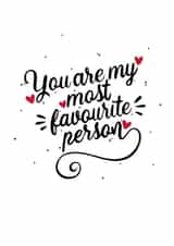 favourite love Anniversary Card 38476 created by Letter V Prints