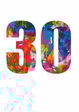 Bright Abstract Art 30 Card created by size3art