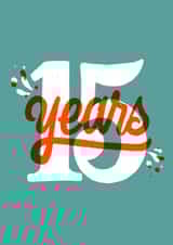 15 years Birthday Card 13353 created by Sophia Sky