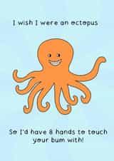 Octopus cheeky Valentines Day Card 15845 created by Helen Bicknell