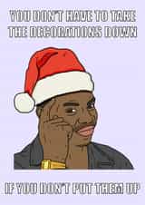 decorations funny Christmas Card 37212 created by Pedges Houseboat