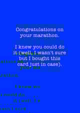 congratulations congrats Congratulations Card 36799 created by Running Cards UK