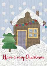 cosy xmas Christmas Card 2437 created by Lucy Ledger