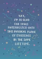 friend friends Just because Card 15684 created by Carla Letters