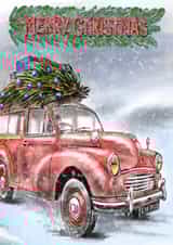 Driving home for Christmas card created by CardandFast