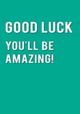 good luck Leaving Card 6655 created by Redback Cards
