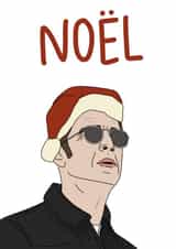 Funny Noel Gallagher Christmas Card created by Studio Yelle