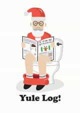 yule log Christmas Card 11992 created by Studio Boketto