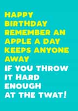 Apple day Birthday Card 8178 created by Filthy Sentiments