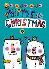 bear cute Christmas Card 14935 created by Alice Palace
