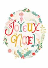 Joyeux Noel Christmas Card 11999 created by Gill Eggleston