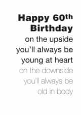 Funny 60th Birthday Card For Him created by Coulson Macleod