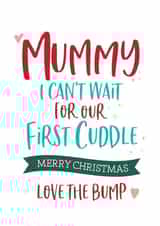 cuddle bump Christmas Card 14428 created by Beehive Design