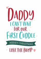 daddy bump Christmas Card 14429 created by Beehive Design