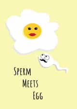 Sperm Meets Egg - Pregnancy and Fertility Card created by @Laura Lonsdale Designs
