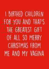 birth greatest gift Christmas Card 9107 created by Pack a Punch Designs