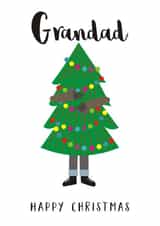 tree Grandad Christmas Card 2589 created by Claire Giles