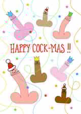 cock penis Christmas Card 9964 created by Adam Regester