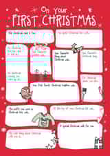 Baby's First Christmas Fill In Question Card created by Bow & Bell
