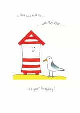 Beach Seaside Birthday Card 15935 created by Emma Cairn Art