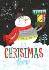snowman adult Christmas Card 23044 created by Josh Cleland