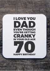 Dad cranky Birthday Card 12578 created by CreatedbyMe Sean