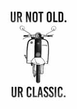 Scooter Lambretta Birthday Card 15548 created by OOYABOD