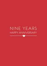 nine year Anniversary Card 8820 created by Miss Shelly Designs