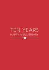 10th Anniversary Card - Ten Year Anniversary created by Miss Shelly Designs