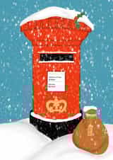 postbox christmas Card 36841 created by Eves & Moon