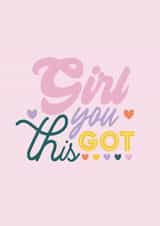 you got this support Just because Card 16000 created by Amy Cole
