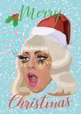merry lady gaga Christmas Card 40247 created by Nina C'e